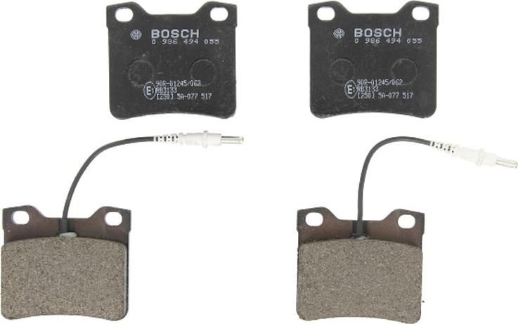 BOSCH 0 986 494 055 — Zestaw klocków hamulcowych, hamulce tarczowe