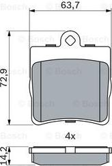 BOSCH 0 986 494 016 - Klocek hamulcowy kpl.