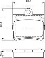 BOSCH 0 986 494 017 - KLOCKI HAMULCOWE TYŁ