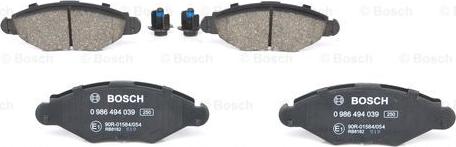 BOSCH 0 986 494 039 - Klocek hamulcowy kpl.