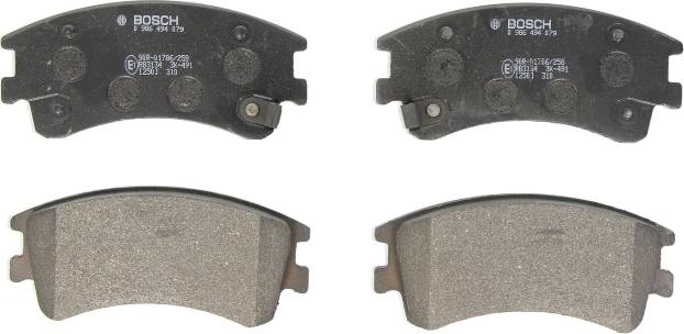 BOSCH 0 986 494 079 — Zestaw klocków hamulcowych, hamulce tarczowe