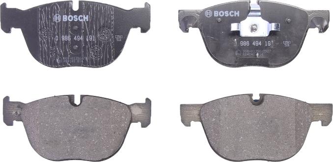 BOSCH 0 986 494 191 — Zestaw klocków hamulcowych, hamulce tarczowe