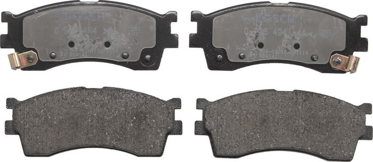 BOSCH 0 986 494 144 — Zestaw klocków hamulcowych, hamulce tarczowe