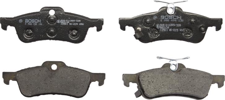 BOSCH 0 986 494 130 — Zestaw klocków hamulcowych, hamulce tarczowe
