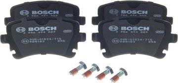 BOSCH 0 986 494 889 — Zestaw klocków hamulcowych, hamulce tarczowe