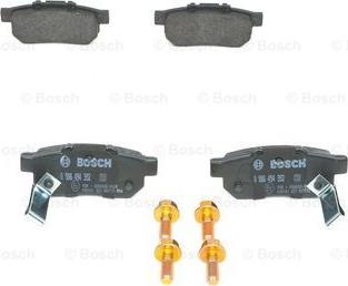 BOSCH 0 986 494 392 — Zestaw klocków hamulcowych, hamulce tarczowe