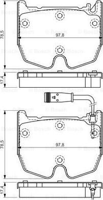 BOSCH 0 986 494 364 - KLOCKI HAMULCOWE PRZÓD