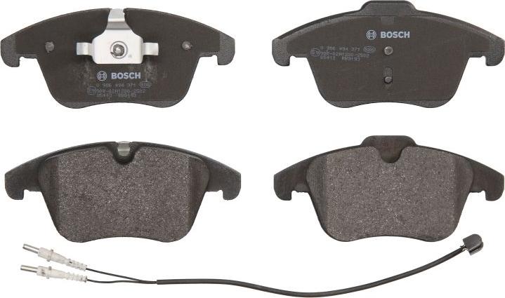 BOSCH 0 986 494 371 — Zestaw klocków hamulcowych, hamulce tarczowe