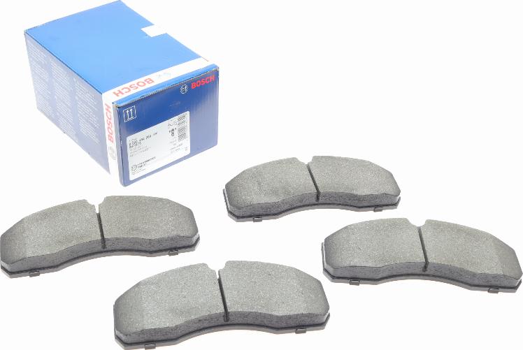 BOSCH 0 986 494 266 — Zestaw klocków hamulcowych, hamulce tarczowe
