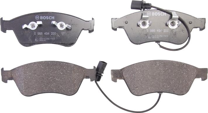 BOSCH 0 986 494 200 — Zestaw klocków hamulcowych, hamulce tarczowe