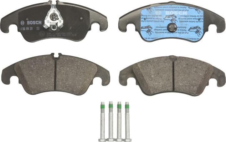 BOSCH 0 986 494 201 — Zestaw klocków hamulcowych, hamulce tarczowe