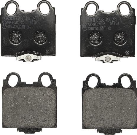 BOSCH 0 986 494 231 — Zestaw klocków hamulcowych, hamulce tarczowe
