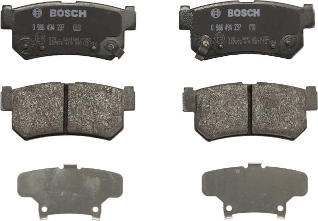 BOSCH 0 986 494 237 — Zestaw klocków hamulcowych, hamulce tarczowe