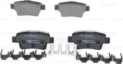 BOSCH 0 986 494 222 — Zestaw klocków hamulcowych, hamulce tarczowe