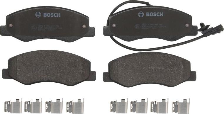 BOSCH 0 986 494 756 — Zestaw klocków hamulcowych, hamulce tarczowe