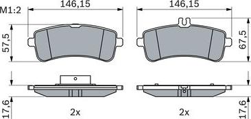 BOSCH 0 986 494 763 — Zestaw klocków hamulcowych, hamulce tarczowe