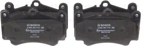 BOSCH 0 986 494 710 — Zestaw klocków hamulcowych, hamulce tarczowe