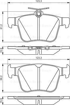 BOSCH 0 986 495 346 - KLOCKI HAM. VW T. ARTEON-PASSAT-TIGUAN-TOURAN 1.0-3.6 15-