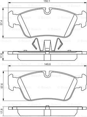 Meyle 025 239 3517 - KLOCKI HAM. BMW P. E81-90-91