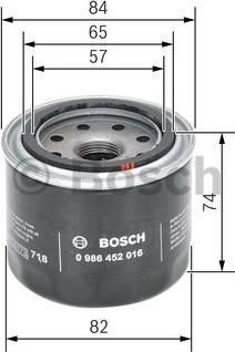 BOSCH 0 986 452 016 - FILTR OLEJU