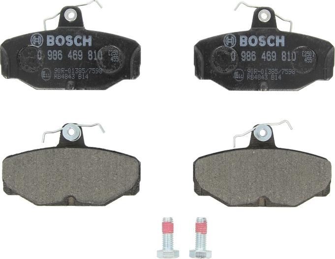BOSCH 0 986 469 810 — Zestaw klocków hamulcowych, hamulce tarczowe