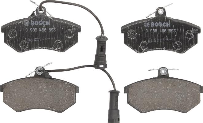 BOSCH 0 986 466 693 — Zestaw klocków hamulcowych, hamulce tarczowe