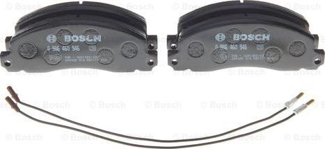 BOSCH 0 986 460 946 — Zestaw klocków hamulcowych, hamulce tarczowe