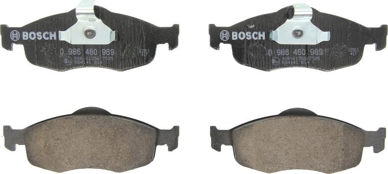 BOSCH 0 986 460 969 — Zestaw klocków hamulcowych, hamulce tarczowe