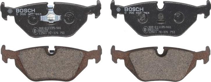 BOSCH 0 986 460 964 — Zestaw klocków hamulcowych, hamulce tarczowe