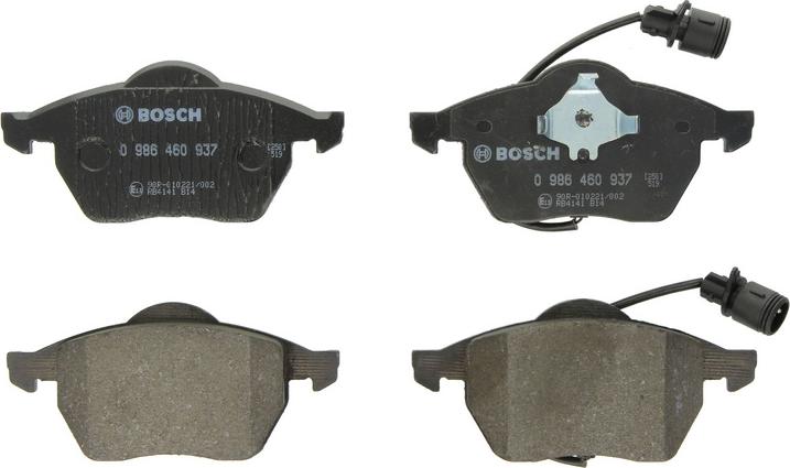 BOSCH 0 986 460 937 — Zestaw klocków hamulcowych, hamulce tarczowe