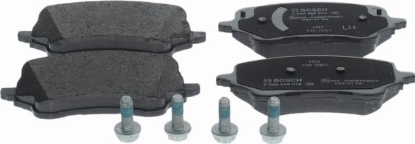 BOSCH 0 986 460 016 — Zestaw klocków hamulcowych, hamulce tarczowe