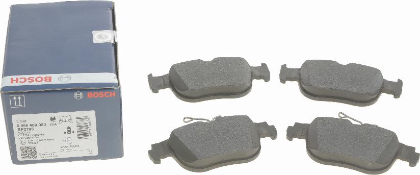 BOSCH 0 986 460 083 — Zestaw klocków hamulcowych, hamulce tarczowe