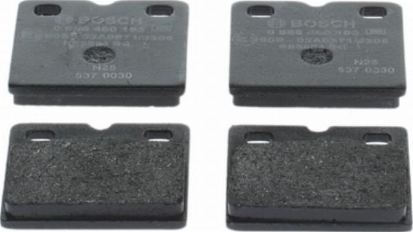 BOSCH 0 986 460 193 — Zestaw okładzin hamulcowych, hamulec postojowy tarczowy