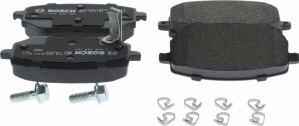 BOSCH 0 986 460 187 — Zestaw klocków hamulcowych, hamulce tarczowe