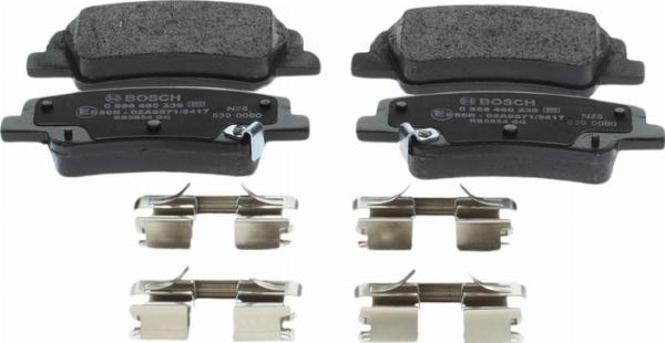 BOSCH 0 986 460 236 — Zestaw klocków hamulcowych, hamulce tarczowe