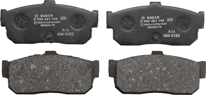 BOSCH 0 986 461 144 — Zestaw klocków hamulcowych, hamulce tarczowe