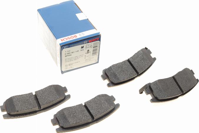 BOSCH 0 986 461 145 — Zestaw klocków hamulcowych, hamulce tarczowe