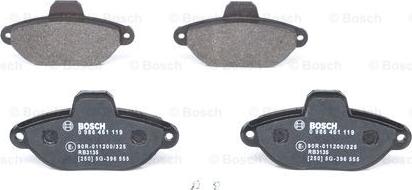BOSCH 0 986 461 119 — Zestaw klocków hamulcowych, hamulce tarczowe