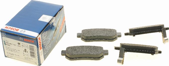 BOSCH 0 986 461 131 — Zestaw klocków hamulcowych, hamulce tarczowe