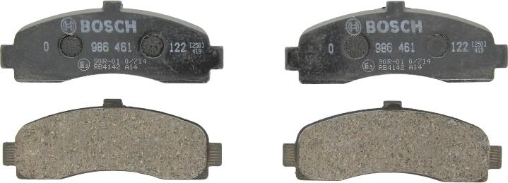BOSCH 0 986 461 122 — Zestaw klocków hamulcowych, hamulce tarczowe