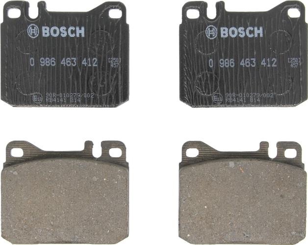 BOSCH 0 986 463 412 — Zestaw klocków hamulcowych, hamulce tarczowe