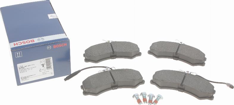 BOSCH 0 986 467 411 — Zestaw klocków hamulcowych, hamulce tarczowe