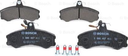 BOSCH 0 986 467 411 - KLOCKI HAM. CITROEN P. C25 1.9-2.5 D 81-94
