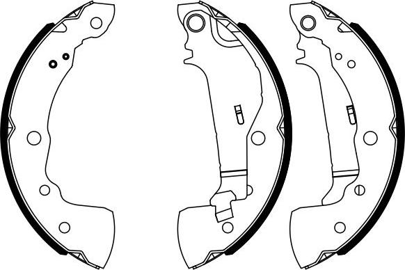 BOSCH 0 986 487 963 — Zestaw szczęk hamulcowych