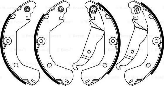 BOSCH 0 986 487 924 - Szczęka hamulcowa