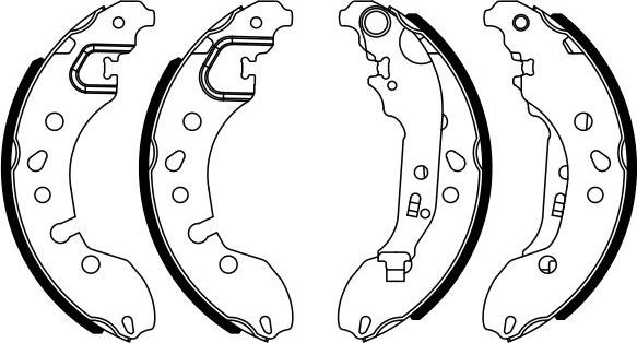 BOSCH 0 986 487 921 — Zestaw szczęk hamulcowych