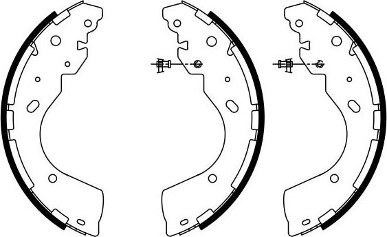 BOSCH 0 986 487 922 — Zestaw szczęk hamulcowych