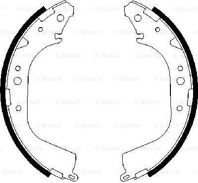 BOSCH 0 986 487 414 — Zestaw szczęk hamulcowych