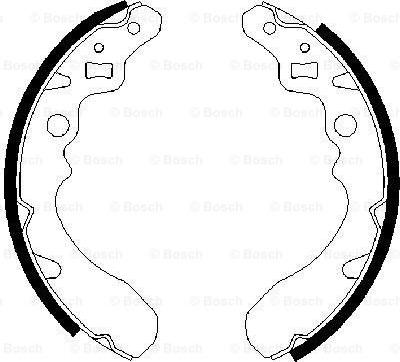 BOSCH 0 986 487 504 — Zestaw szczęk hamulcowych