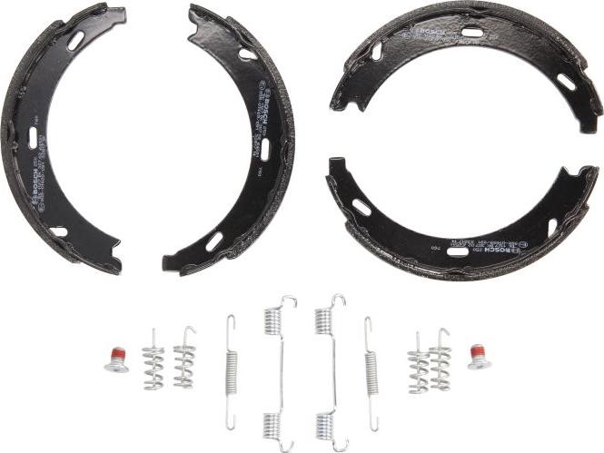BOSCH 0 986 487 582 — Zestaw szczęk hamulcowych, hamulec postojowy